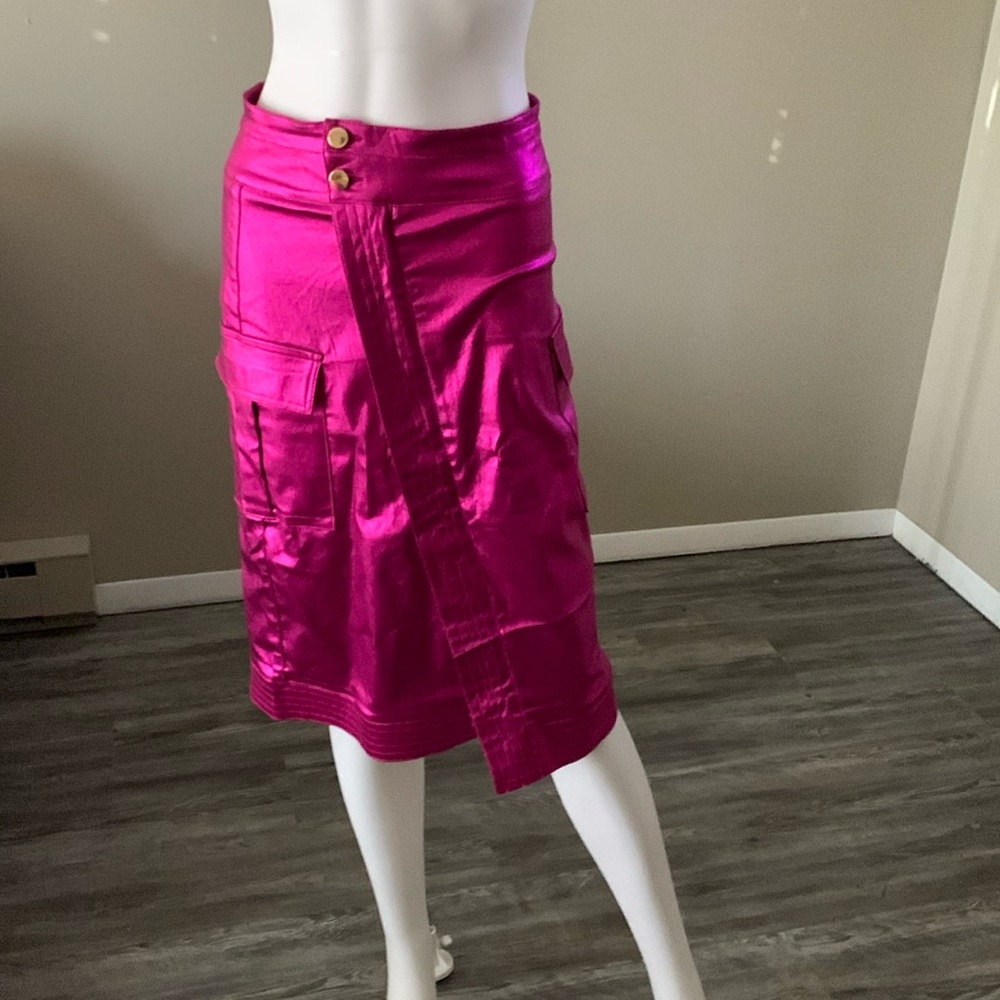 Pink mini skirt
